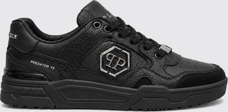 Philipp Plein Predator V2 Low-Top Leather Trainers with Hexagon Logo