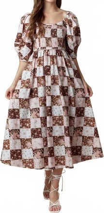 Peach Love California Maven Dress In Pink Mocha