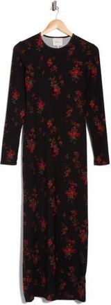 Reformation Tommie Floral Long Sleeve Midi Dress in Bossanova at Nordstrom Rack, Size X-Large