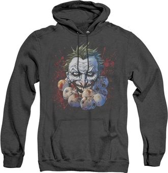 Gildan Justice League of America Doll Heads Adult Heather Hoodie / Hooded Sweatshirt