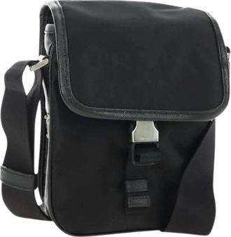 Prada Pre-owned Cross Body Bag - Dames - Vintage Schoudertas - Zwart - ONE Size - Leer - Vintage