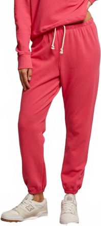 perfectwhitetee Johnny French Terry Sweatpants In Pink Bloom
