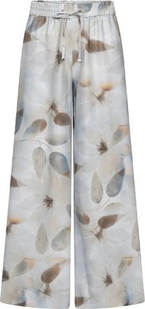 Raffaello Rossi Wijde Broek - Dames - Wijde Broeken - Veelkleurig - L - Satijn - Broeken