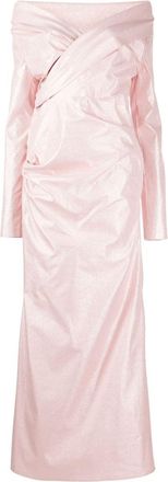 Talbot Runhof taffeta mermaid gown - women - Cupro/Elastane/Metallized Polyester/Viscose/Polyamide/Elastane - 36 - Pink