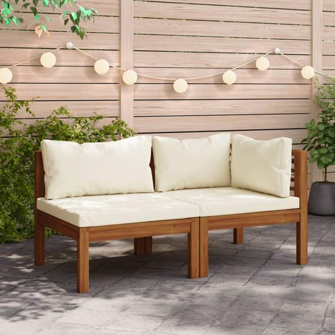 Festnight Gartenbank Wetterfest 2 Sitzer Sofa Balkon Bank Gartensofa Holz Lounge Sofa Outdoor Kleines Balkon Balkonbank Balkonmöbel Gartenlounge Balkon Möbel Lo ab 265,09 €