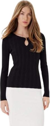 Marciano Katleen Ribbed Top - Dames - Longsleeves - Zwart - M - Tops