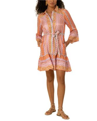 Hale Bob Julieta Silk-Blend Mini Dress