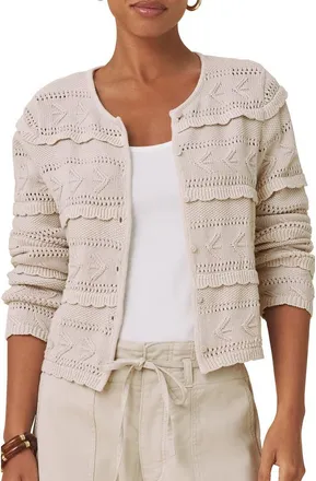 Splendid Giovanna Open Stitch Cardigan in Light Fawn Brown at Nordstrom, Size X-Large