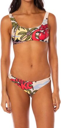 Maaji Isla Vibes Gwen Classic Bralette Bikini Top In Cherry Red