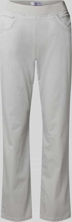 Raphaela by Brax Relaxed Fit Stoffhose mit elastischem Bund Modell Pamina in Hellgrau, Gr&ouml;&szlig;e 38K