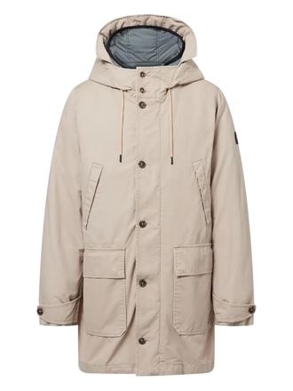 Ecoalf hooded buttoned coat - Neutrals