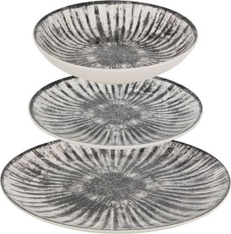 Atmosphera Lucie Servicio De Mesa 12 Pieza(s) Gris L26.5xd2.4xh26.5cm - Atmosphera Cr&eacute;ateur DInt&eacute;rieur