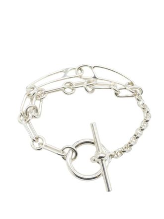 Herm&egrave;s 2010-2025 Sterling Silver Chain dAncre Punk SH bracelet - women - Silver/Sterling Silver - One Size