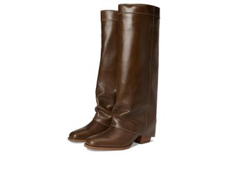 Steve Madden Winnick Womens Boots Olive Leather : 8.5 M