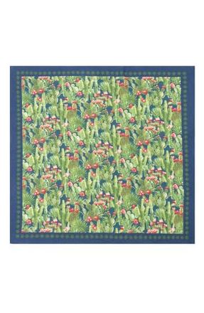 Saachi Floral Border Square Bandana in Green Multi at Nordstrom Rack