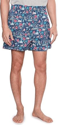 Tommy Bahama Cotton Woven Boxers Mens Underwear Navy Cocktails : LG (36-38 Waist)