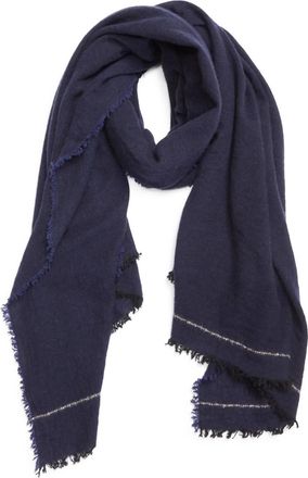 Johnstons of Elgin Womens Usan Scarf In Navy