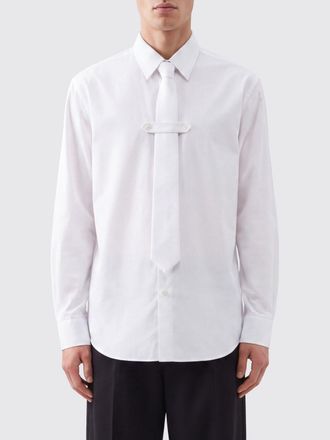Dries Van Noten Camicia classica in popeline di cotone con collo francese