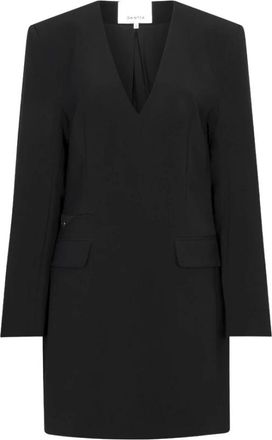 Dante6 Avril Blazer Jurk - Dames - Jurken - Zwart - Maat: S Leer