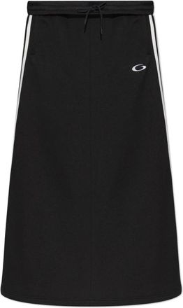 Balenciaga Rok met logo - Dames - Maxi Rokken - Zwart - 2XS - Katoen - Rokken