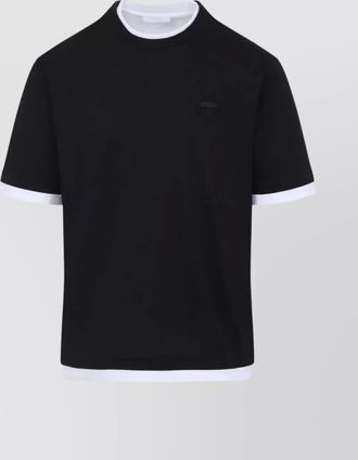Prada crewneck double layer t-shirt