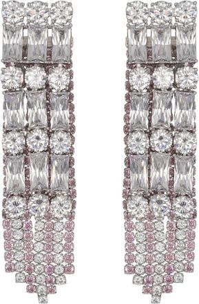 Self Portrait Crystal Droplet Earrings - Dames - Oorbellen - Roze - ONE Size - Accessoires