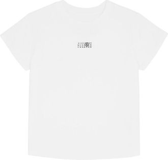 Maison Margiela White Cotton T-Shirt With Logo