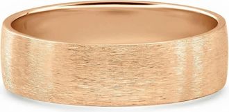 Pompeii3 Mens Brushed Wedding Anniversary Band 14k Gold or Platinum