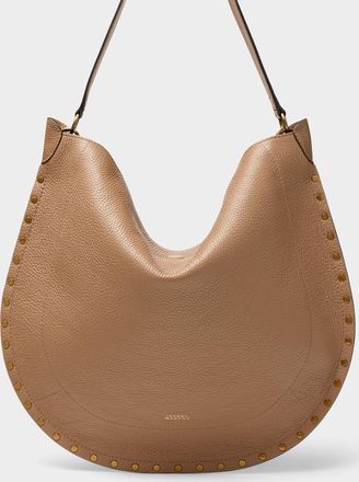 Isabel Marant Womens Oskan supple pebble leather hobo bag