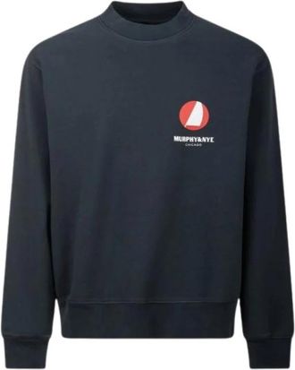 Murphy & Nye Sheave Sweatshirt - Heren - Sweatshirts - Blauw - XL - Katoen - Hoodies & sweatvesten