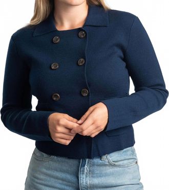 Baum Und Pferdgarten Carolyn Double Breasted Blazer In Baritone Blue