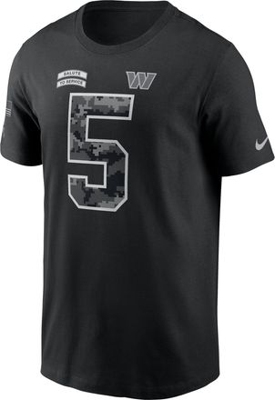 Nike Jayden Daniels Washington Commanders Salute to Service Nike Mens NFL T-Shirt in Black | N19900AF3Y-LNC