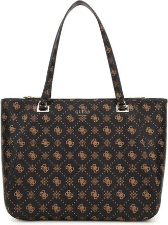 Guess Calebra Tote Espresso Logo Tas - Dames - Shoppers - Bruin - ONE Size - Tassen