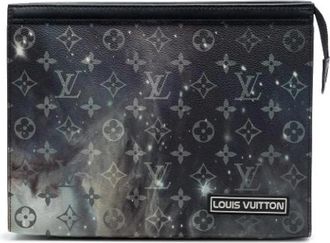 Louis Vuitton Pre-owned Monogram Canvas Clutch - Dames - Vintage Clutch - Zwart - ONE Size - Vintage