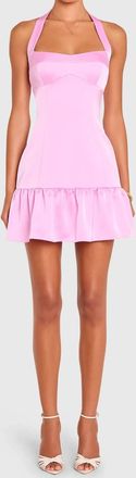 Amanda Uprichard Haley Mini Dress In Azalea