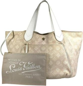 Louis Vuitton Pre-owned M95986 Handtas - Dames - Vintage Shopper - Beige - ONE Size - Leer - Vintage