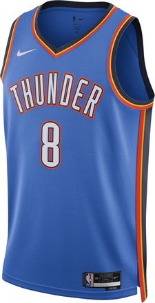 Nike Oklahoma City Thunder Icon Edition Nike Mens Dri-FIT NBA Swingman Jersey in Blue | DN2016-406