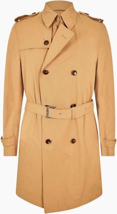 HUGO BOSS Mens Mens Hyde Trench 241 10257472 01 Overcoat - Cream - Size: 40/Regular