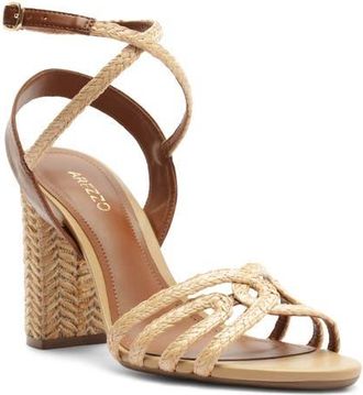 Arezzo Aria Ankle Strap Sandal in Natural/Soul Natural at Nordstrom, Size 8.5