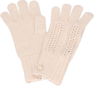Guess Beige Handschoenen - Dames - Handschoenen - Beige - M - Wol - Accessoires