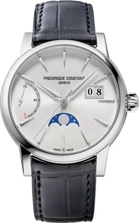 Frederique Constant Manufacture Classic Power Reserve BIG Date - Dames - Horloges - Grijs - ONE Size - Accessoires