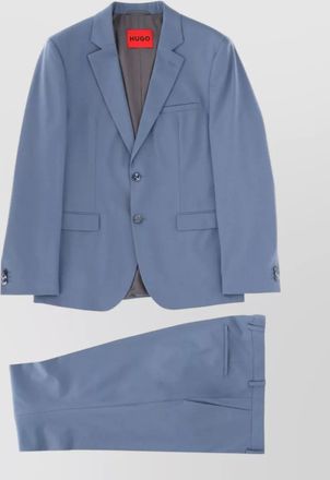 HUGO BOSS tailored suit notch lapel chest pocket
