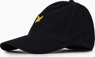 Lyle & Scott Mens Golden Eagle Branding Logo Dad Cap - Black - Size: SML/MED