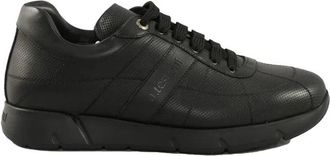 A.Testoni Leather Sneakers - Black