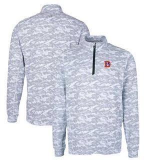 Cutter & Buck Mens Cutter & Buck Charcoal Denver Broncos Throwback Logo Big & Tall Traverse Camo Print Stretch Quarter-Zip Pullover Top at Nordstrom, Size Xx-Large