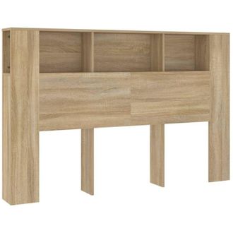 vidaXL Mueble Cabecero Color Roble Sonoma 160x18,5x104,5 Cm Vidaxl