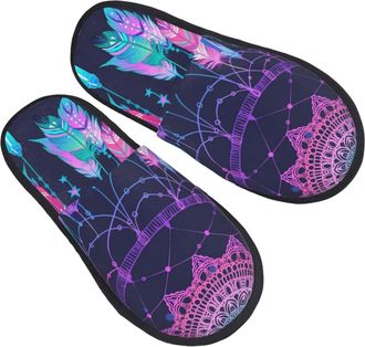 Generic Home Slipper Native American Rtro Talisman Warm Slipper Unisex House Shoes Non-Slip Scuff Slippers For Bedroom Hotel Winter M