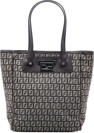 Fendi Pre-owned Fendi Zucchino Canvas Tote Ladies 2111.8BH174-JQ4.078