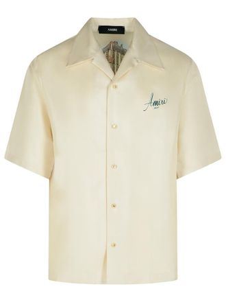Amiri Ivory Silk Shirt
