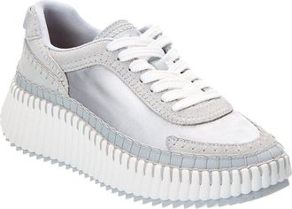 Chlo&eacute; Nama Suede & Satin Sneaker